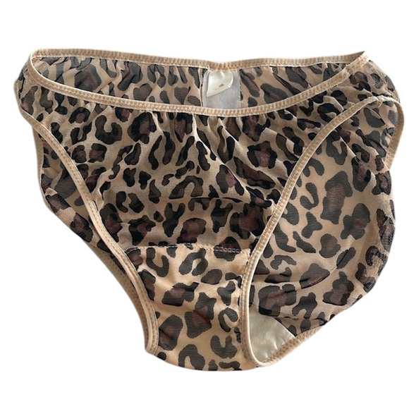 Vintage Victoria Secret animal print mesh panty - Picture 1 of 5